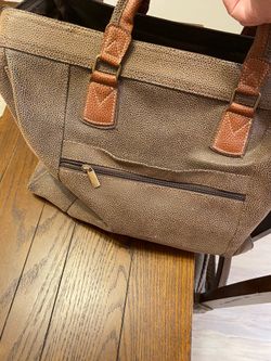 Leather luggage bag