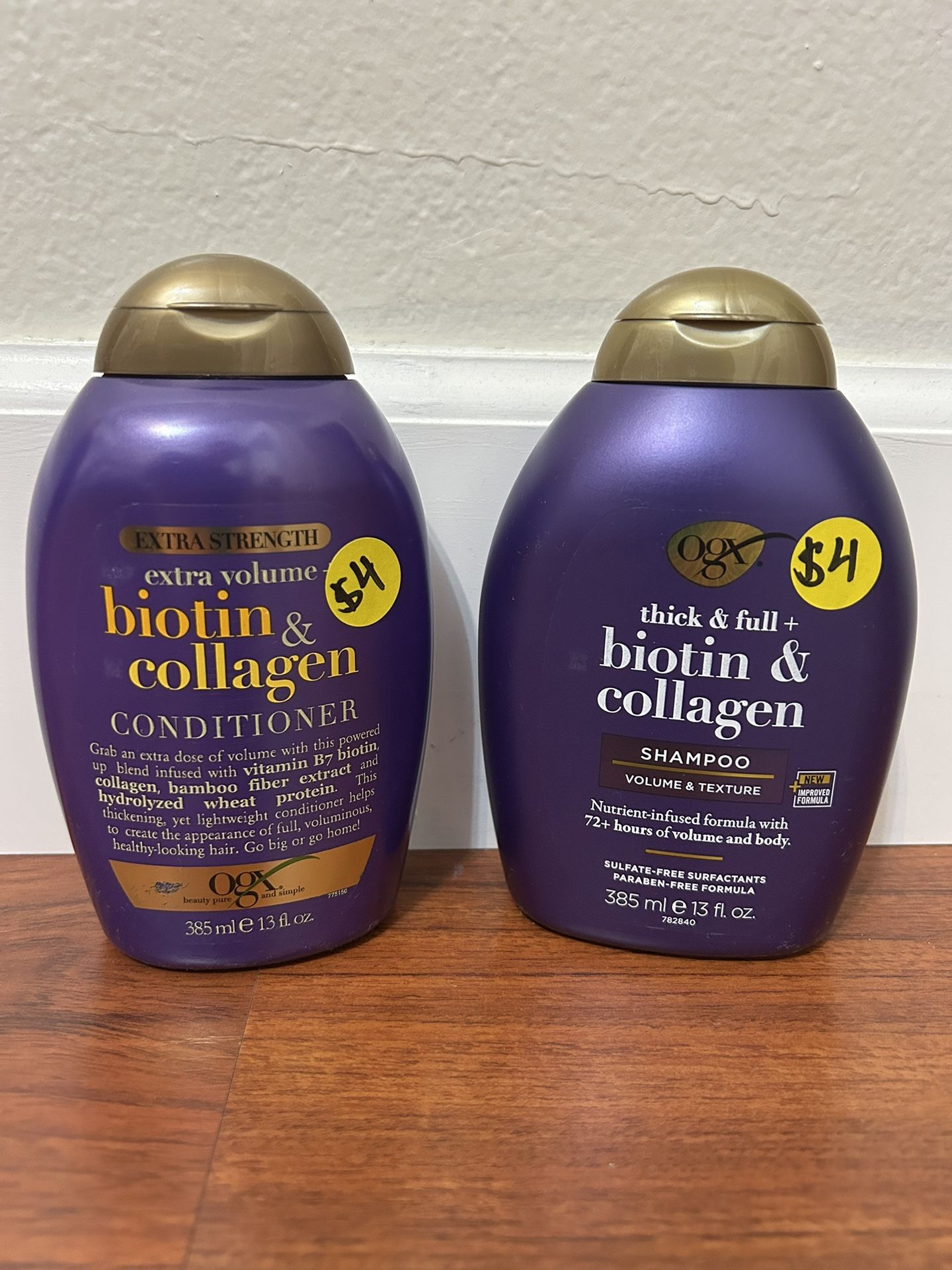 OGX Biotin & Collagen Shampoo & Conditioner
