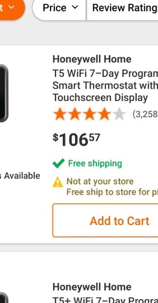 Honeywell T5 Smart Thermostat