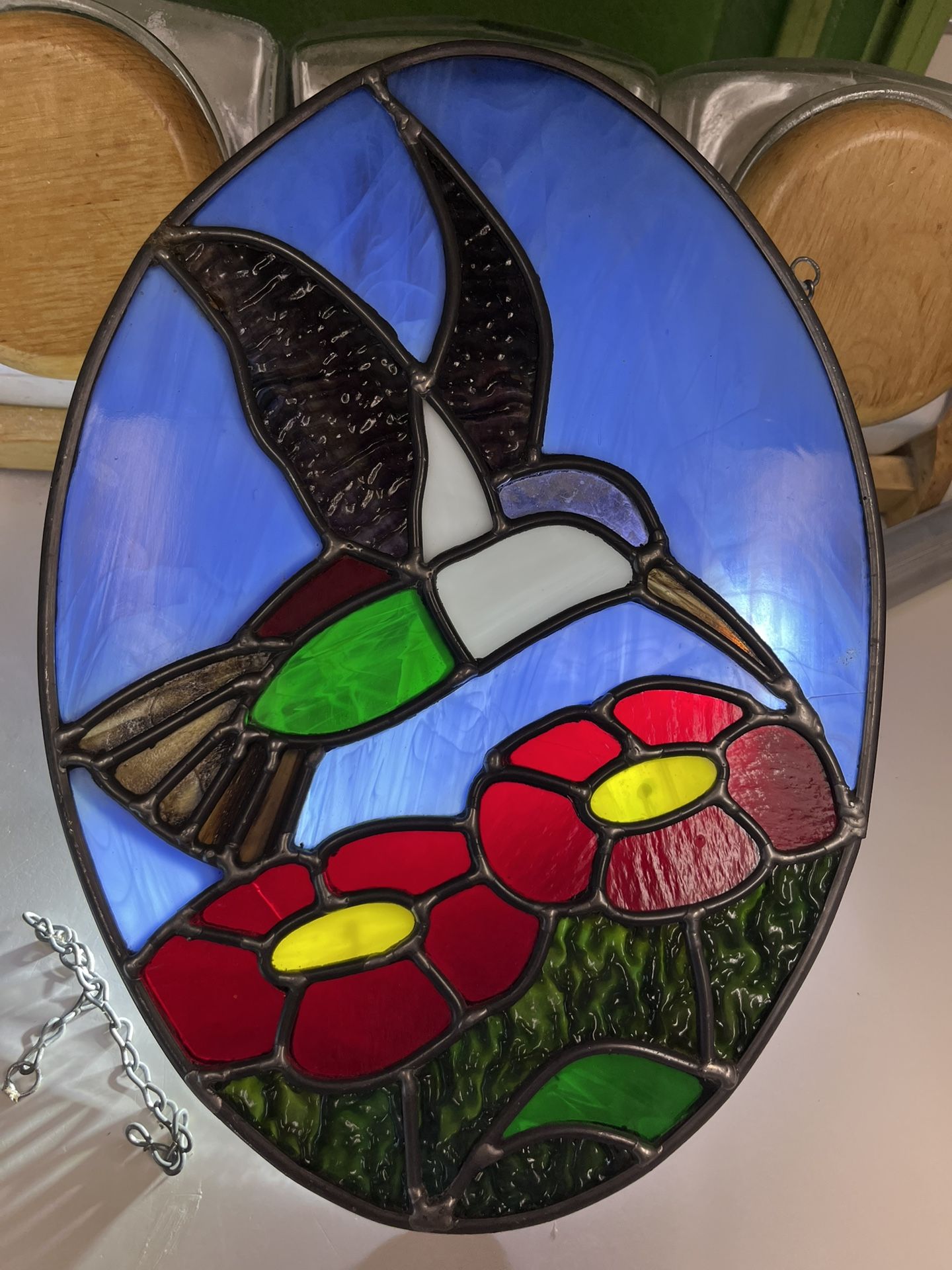 Beautiful Stained Glass Hummingbird
