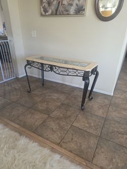 Glass End Table