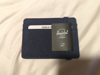 Herschel Charlie + Navy Wallet