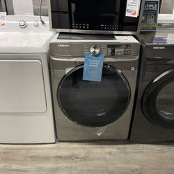 Samsung Platinum 7.5 Cu Ft Smart 220 Volt Electric Dryer 