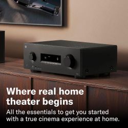 Yamaha RX300A 5.2-Channel Home Theater AV Receiver with Dolby Atmos, 4K120/8K HDMI and Bluetooth Multipoint (Black)