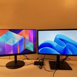 24 inch ThinkVision and Samsung Computer Monitors
