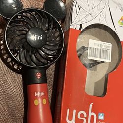 Mickey Mouse USB Rechargeable Fan