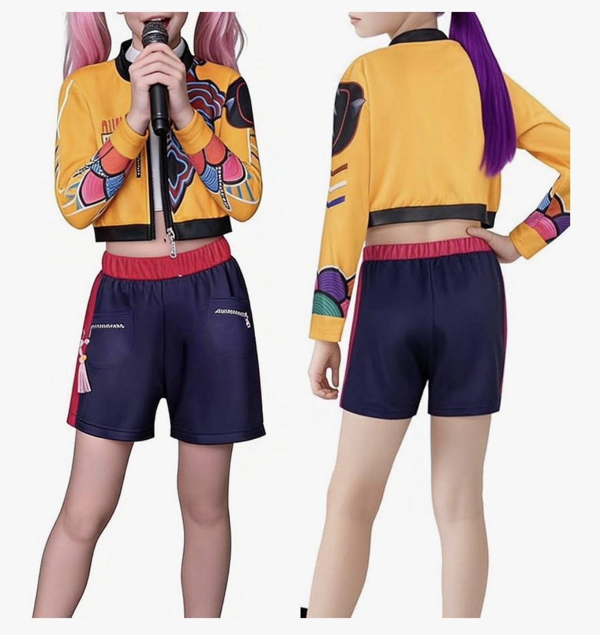 Girls Rumi 3pc Costume Size 9/10 ONLY