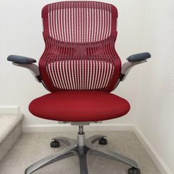 Knoll Generation ergonomic chair with polished aluminum base