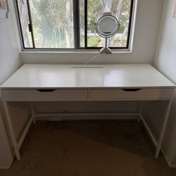 Ikea White Wood Desk
