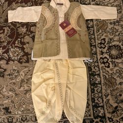 12 Months Baby Boy Indian Pakistani Wedding Outfit 