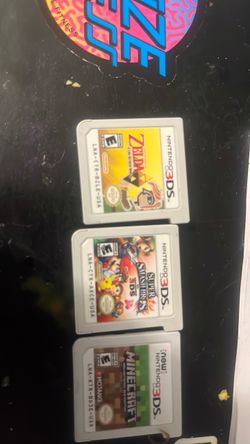 Zelda, Minecraft, Super smashbro 3DS Game