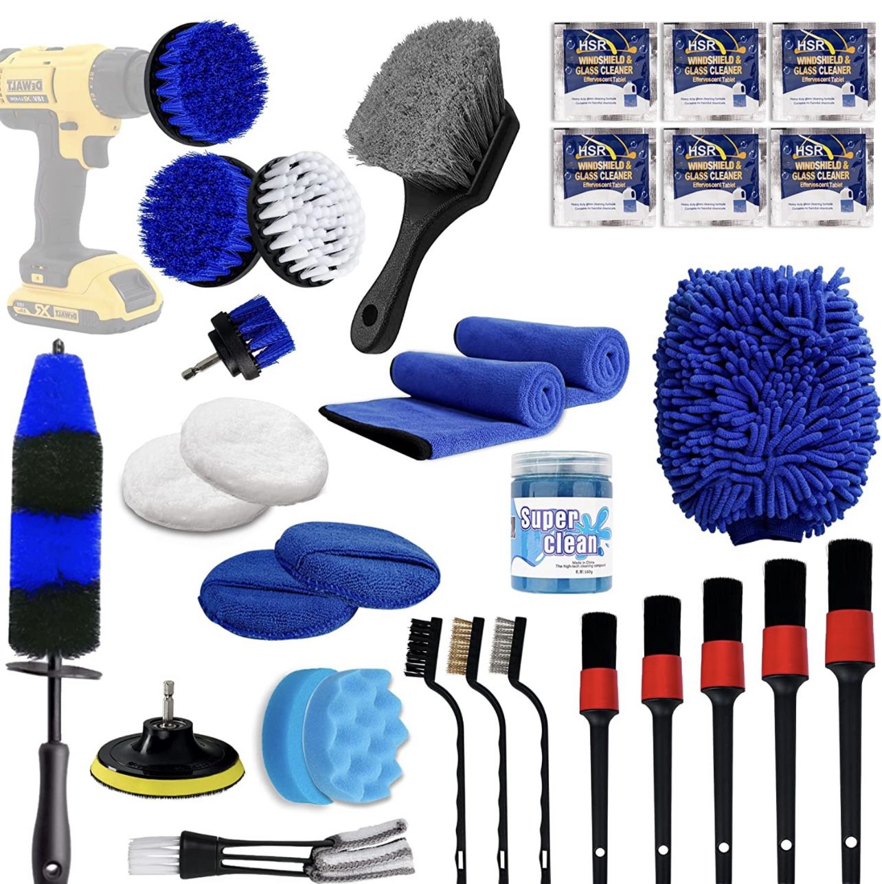 Cuoreca Car Detailing Kit Interior Cleaner 31 Pcs, Washable Inside Car  Cleaning Kit, Premium Quality Professional Car Wash Brush Kit and Set, Auto  Det for Sale in Santa Ana, CA - OfferUp