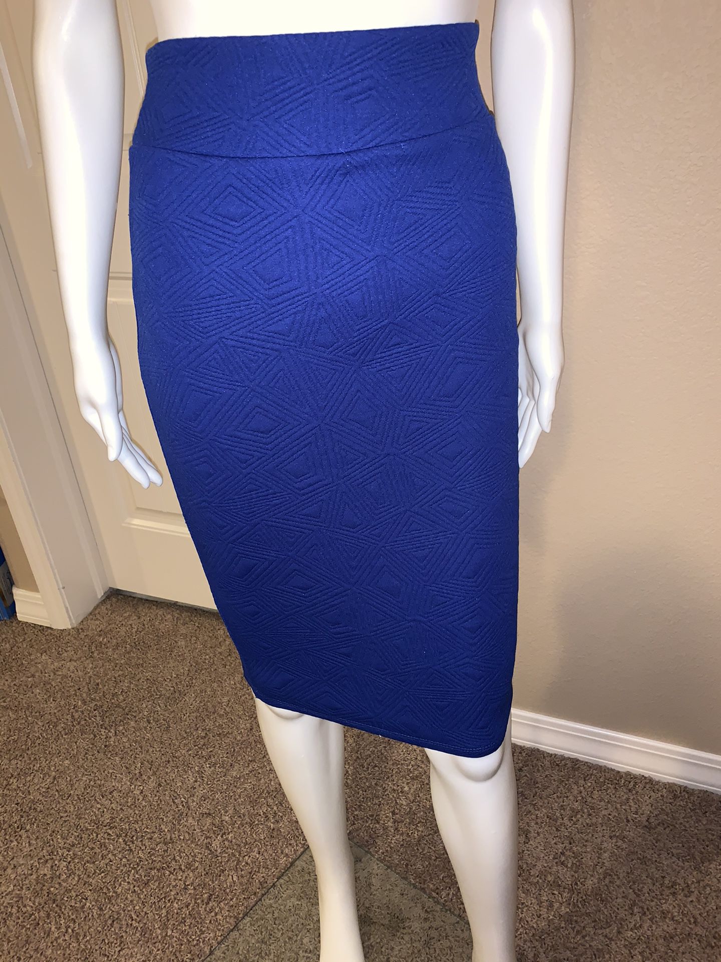 Blue Pencil Skirt
