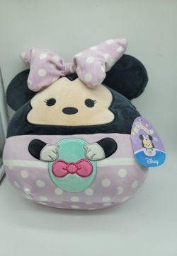 New Squishmallows 10” Disney Minnie Mouse Easter Egg Plush Toy Purple.