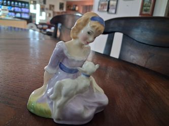 Royal Doulton "Mary Had a Little Lamb" porcelain figurine