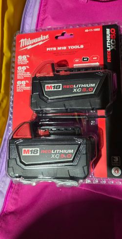 Milwaukee M18 RedLithium XC5.0 Battery 2-Pack