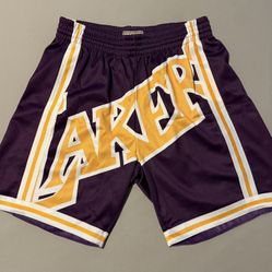 Mitchell & Ness Los Angeles Lakers Big Face 3.0 Mesh Shorts Brand New DS