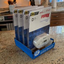 4 Brand New Carbon Monoxide Detectors. 