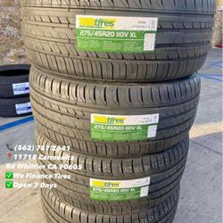 275/45R20 TBB Set of Tires Installed and Balanced Set de Llantas Nuevas Instaladas y Balanceadas