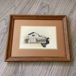 Old Barn / Farm Scene Framed Art