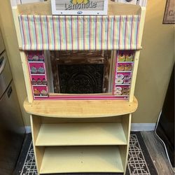 4-in-1 Wooden Role-Play Kids Fruit Stand Lemonade Stand Veterinary Hospital Vet