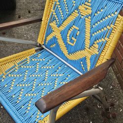 Vintage Mid-century Modern Freemasons Collectible Patio Chair Outdoor Furniture