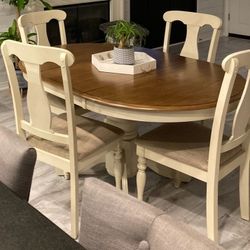 Dining table with four chairs