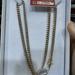14kt Cuban Link Necklace 