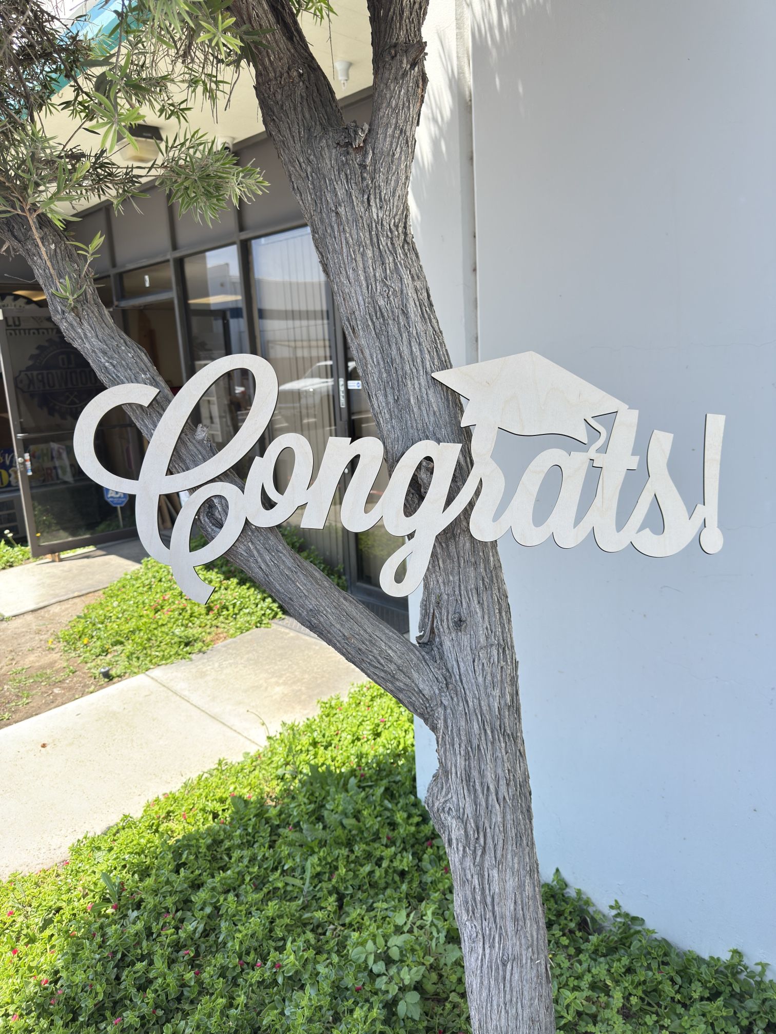 Graduation Wood Sign Congratulations Grad Custom Cut Name