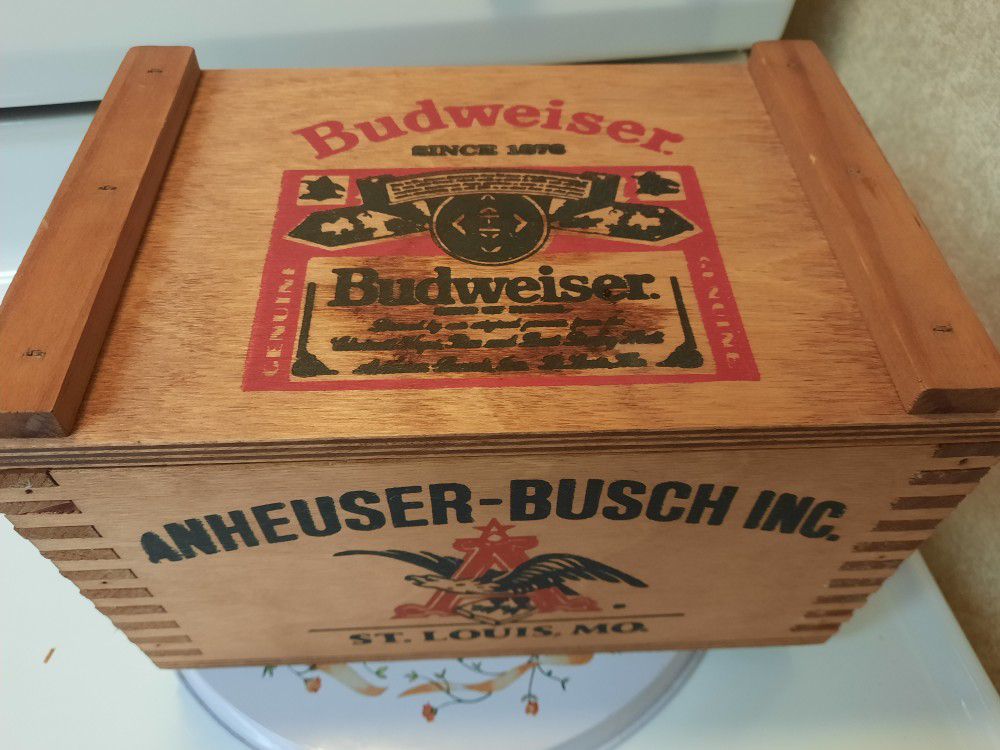 Budweiser Wooden Box New