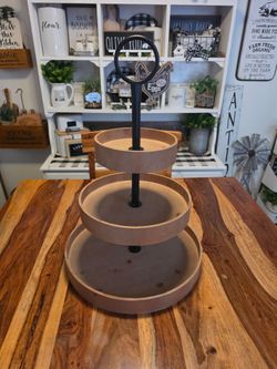 3 Tiered Wood Display Stand