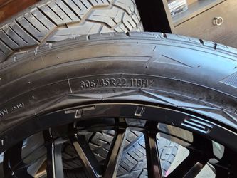 22X10 rims with Nitto tires