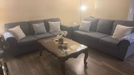 Gray couches