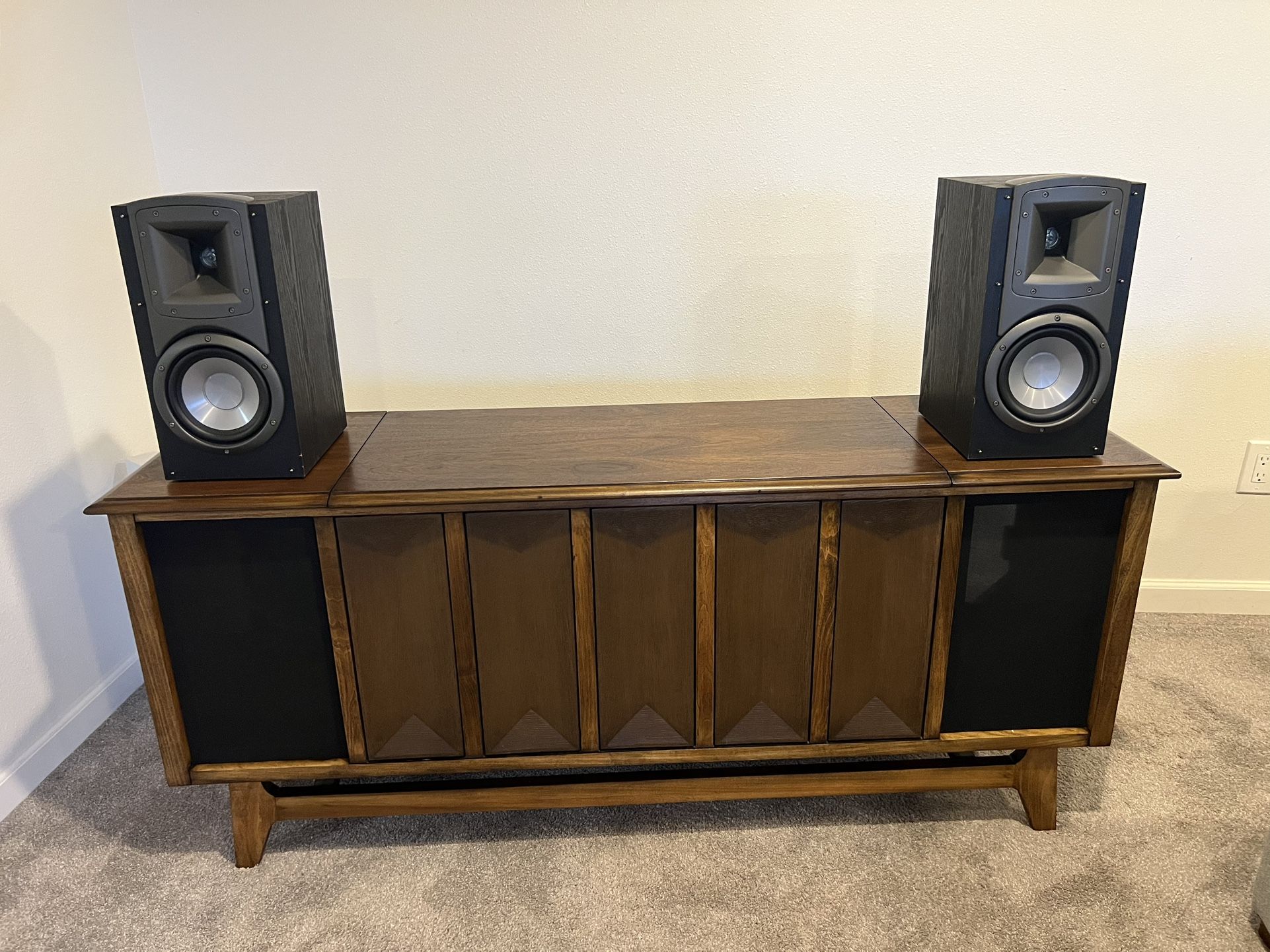 MCM Restored Record Player Console