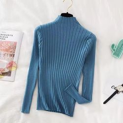 White  Pullover Turtleneck Women's Sweater Top Long Sleeve New Gift XS S M L