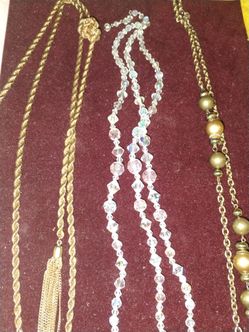 Necklaces and earrings