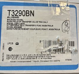 Moen T3290BN Align Moentrol 3-Function Diverter Transfer Valve Trim Kit Valve...