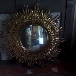 Antique Sunburst Mirror 