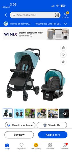 Graco Travel System (blue)