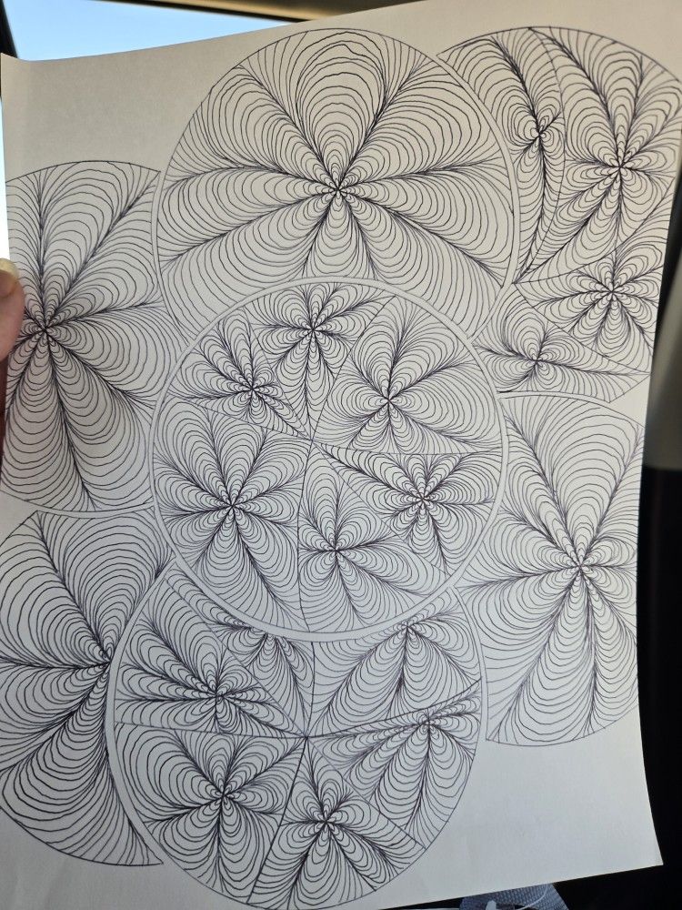 3 Designs Trippy Art Originals Make Offer LOCAL PICKUP