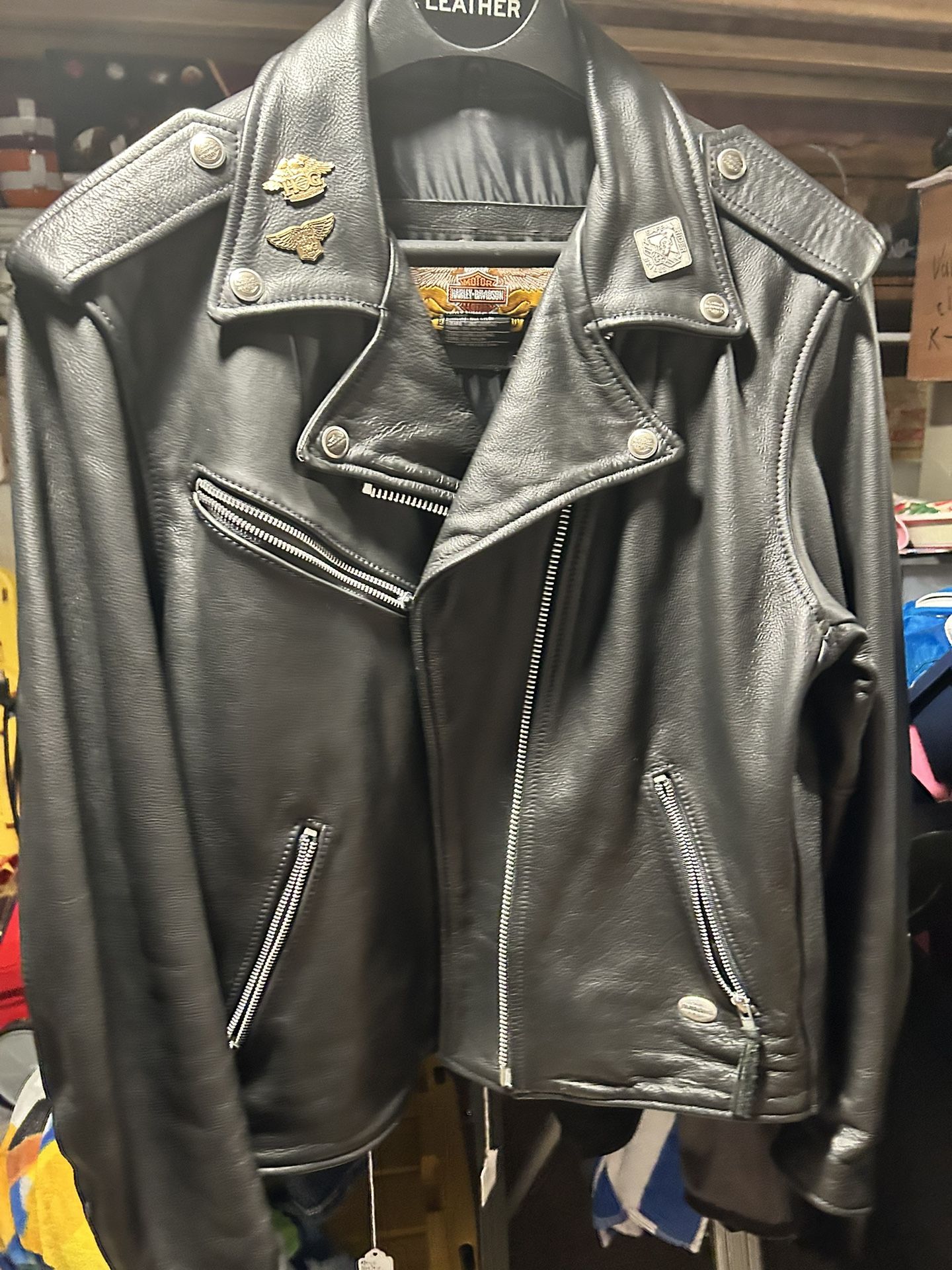 Harley Girl Leather Jacket Size L