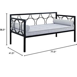 black metal daybed