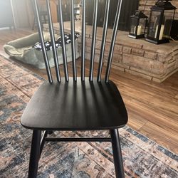 Black Vintage Chair For Sale