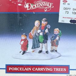 Vintage 90s LEMAX Dickensville Collection Christmas Village Figurine Scene