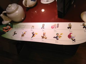 Luigi Through the Years Poster