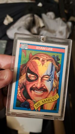 Marvel Card Stan Lee Rare 1990 In Very Good Condition Possible Grade Of 8.5+