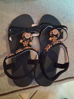 Black Dress Sandals