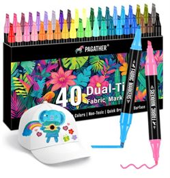 Fabric Markers Permanent for Clothes, 40