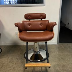 Brown Hydraulic Beauty Styling Equipment Chair 8261