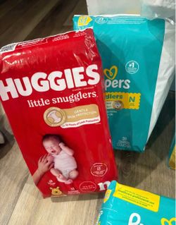 Newborn Huggies Little Snugglers Newborn Diapers 31 Count Baby